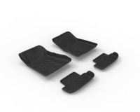 Tapis de sol de voiture 3D Tpe tous temps d'usine pour Ford Mustang 2015 - 2024 tapis de sol de voiture tapis noir imperméable revêtements automatiques