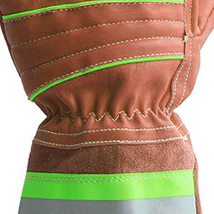 ถุงมืองานเชื่อมหนังถุงมือดับเพลิงที่มีหลายขนาดและสีพื้น - Product Image 5