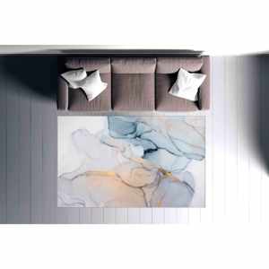 Alfombras de Mármol, Alfombras Modernas, Alfombra de Tonos Suaves, Alfombra Estampada, Alfombra de Terciopelo - Product Image 2