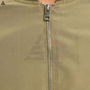 New Arrival Custom Sporty <b>Canvas</b> Stand Collar Winter Bomber <b>Jacket</b> Wholesale Plus Size for Men - Product Image 5