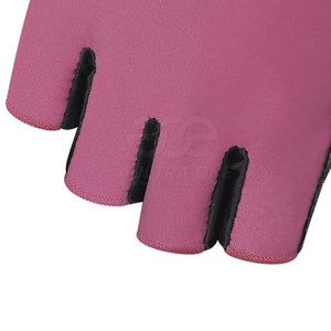 Gants de cyclisme en cuir haut de gamme pour hommes, respirants, légers, antidérapants, design demi-doigts pour l'hiver, fermeture auto-agrippante, personnalisables - Product Image 5