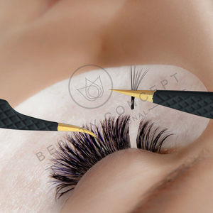 Pince à épiler d'extension de cils noirs élégants de Beauty Concept International pointe pointue en acier inoxydable pour une utilisation en salon nouveau modèle - Product Image 6