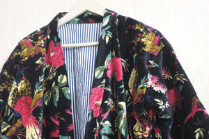 ชุดคลุมอาบน้ำชุดกิโมโนผ้ากำมะหยี่ผ้าฝ้ายสีชมพูยาวพิมพ์ลายดอกไม้ชุดนอนผู้ใหญ่ไซส์ใหญ่พิเศษสำหรับสปาฤดูหนาวโอกาสในการจัดหาโรงแรม - Product Image 5