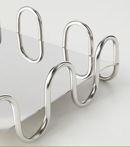 Plateau de service en acier inoxydable plateau décoratif de Noël vanité cosmétique alimentaire surface miroir anti-rayures plateau de cadeau de mariage - Product Image 4