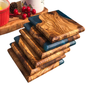 Decoración de mesa Posavasos de madera Manteles individuales de madera Posavasos para café Té de la leche y bebida para usar como Decoración de mesa - Product Image 3