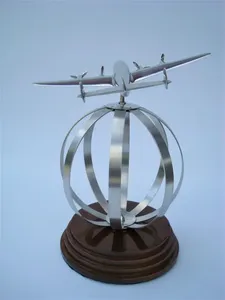 World Globe With <b>Metal</b> aeroplane Stand Premium Quality Top Standard <b>Product</b> Antique Pieces Indian Handicraft - Product Image 2