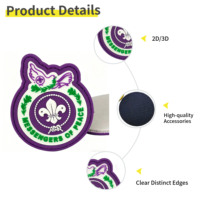 Vente en gros usine de patchs 3D en PVC personnalisés, avec fixation auto-agrippante, patchs tactiques en caoutchouc et silicone pour vêtements et uniformes