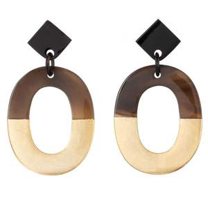 ผลิตภัณฑ์ต่างหูรูปควายธรรมชาติแบบโบราณต่างหูเขาควายสำหรับผู้หญิงเครื่องประดับที่ขายดีที่สุดต่างหูฮอร์นดีไซน์ทันสมัยสำหรับ - Product Image 1