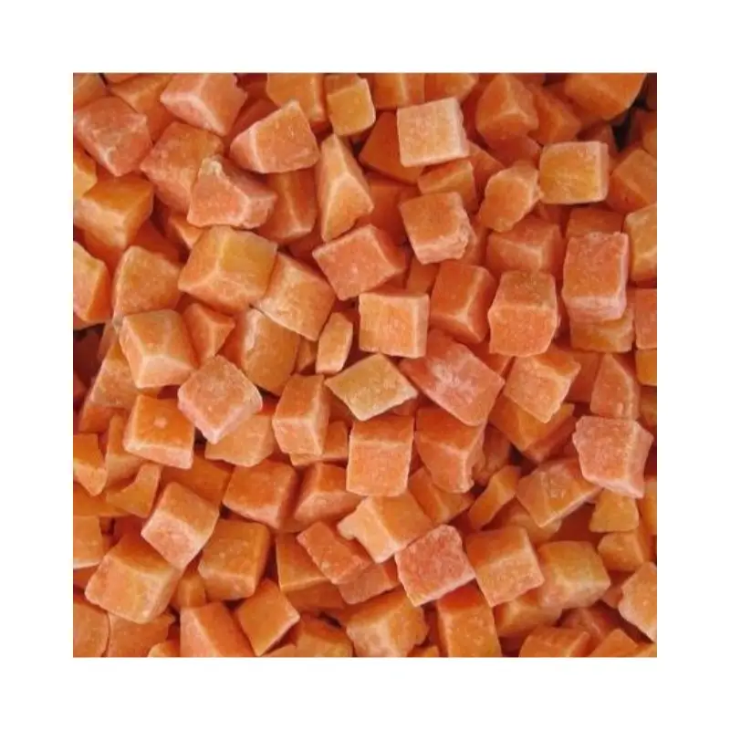 Кусочки замороженной моркови