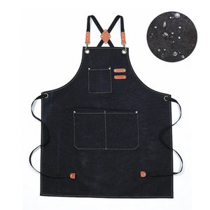 Delantal sin mangas uniforme de barbero utensilios de cocina patrón personalizado de Navidad lavable antiincrustante lienzo delantal de cocina - Product Image 6