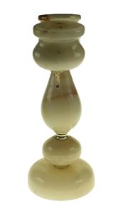 Bougeoir Onyx chandelier marbre, Candélabre en marbre, Laiton Onyx Double Deux Bougeoirs - Product Image 4