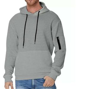 Otoño e Invierno nuevos hombres ocio Sudadera con capucha personalidad cremallera lateral Sudaderas Hombre 100% algodón personalizado Logo Basics hombres sudaderas con capucha - Product Image 5
