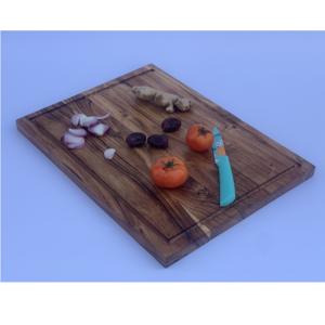 Planche à découper ronde en bois durable avec surface antidérapante, lavable au lave-vaisselle et durable pour une utilisation en cuisine - Product Image 4