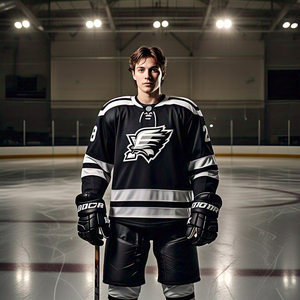 Vêtements de hockey sur glace OEM confortables personnalisés, ensembles de maillots et pantalons pratiques avec uniformes de sublimation - Product Image 1