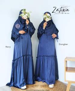 Ensemble Abaya en Soie avec Pashmina Style Élégant Robe Musulmane Femme Vente en Gros - Product Image 2