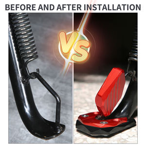 Moto XMAX <span class=keywords><strong>Kickstand</strong></span> anti-selip, dasar dukungan CNC paduan aluminium <span class=keywords><strong>Pedal</strong></span> ekstensi untuk sepeda motor XMAX 300 bagian - Product Image 5