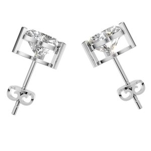 Pendientes de Botón Solitario de Moissanita de 2 Quilates, Oro Sólido de 14k, Chapado en Oro de 18k, Certificado IGI, para Compromiso de Mujer, Regalo Personalizable - Product Image 3