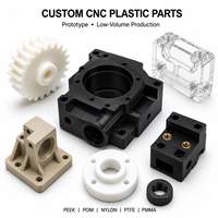 Prototypage rapide de précision sur mesure, usinage CNC, pièces usinées CNC en PEEK/PVC/ABS/POM/Nylon, service d'usinage CNC plastique