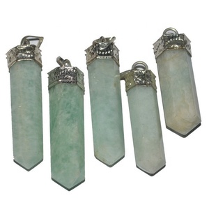 Pendentifs crayon pierre de soleil | Pendentif en pierre précieuse sculptée en gros - Product Image 6