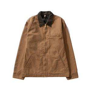 OEM Custom logo Heavy Duty Canvas Casual <b>Jacket</b> Blank Work Hunting Short <b>Down</b> <b>Duck</b> Canvas Corduroy Neck Men Work <b>Jacket</b> for Men - Product Image 3