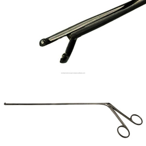 Lore Pince à tissus subglottique angulaire, ensemble d'instruments chirurgicaux ORL en acier inoxydable, outil manuel de laryngologie, CE, usage hospitalier - Product Image 1