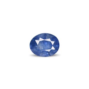 Zafiro Azul Real Facetado, Gema Suelta de 3.75 Quilates, 10 mm, Tratado Térmicamente - Product Image 1