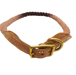 Collier en coton biologique durable pour chien ou chat, brun ombré - Product Image 2