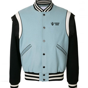Veste d'hiver pour homme de haute qualité, coupe-vent, style Letterman, col montant, séchage rapide, respirante, prix raisonnable, confortable, logo sur le devant - Product Image 1