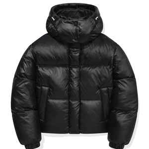 Chaqueta Acolchada Casual de Invierno para Hombre, Diseño OEM, Cuello Alto Personalizado, Cierre de Cremallera con Logotipo Frontal, Alta Calidad, Estilo Urbano - Product Image 1