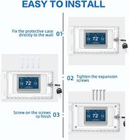 Boîte de sécurité universelle en acrylique, thermostat verrouillage, couvercle de Thermostat, boîte de sécurité ouverte