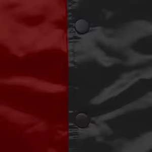 แจ็กเก็ตบอมเบอร์สีแดงสีดำสำหรับผู้ชายเสื้อนอกลำลองมีกระดุมน้ำหนักเบามีปกลายทางผ้าเย็บริม - Product Image 2