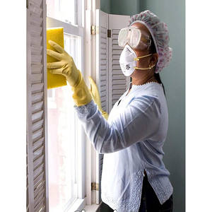 Lot de 2 bonnets de douche jetables en plastique monocouche, imperméables, pour séchage des cheveux et protection anti-huile, également utilisables comme couvre-chef de cuisine - Product Image 6