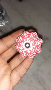 Perillas de puerta de cerámica con puntos, varios colores - Product Image 5