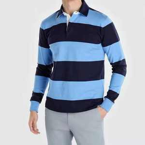 2025 qualité supérieure 100% mélange de coton solide pour polo broderie manches longues doux séchage rapide respirant pour toile d'été - Product Image 1