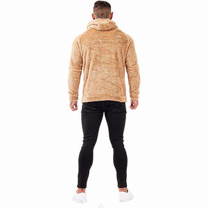 Wholesale <b>Sherpa</b> <b>Hoodies</b> for Men Regular Fit Streetwear Printed Sweatshirts with Custom Logo Design Winter Essentials - Product Image 5