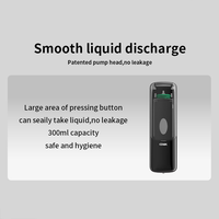 Dispenser Sabun Transparan 300ml CD-1158 dari Plastik ABS untuk Dinding Kamar Mandi