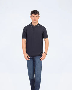 Camiseta negra ajustada para hombre, logotipo personalizado, producto más vendido, Camiseta lisa de manga corta de Golf Lisa para hombre, camiseta informal - Product Image 2