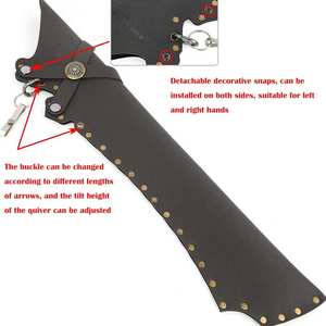 Premium Leather <b>Archery</b> <b>Quiver</b> Crafted for Strength and Comfort Breathable/Quick Dry/Durable Customized Sizes - Product Image 3