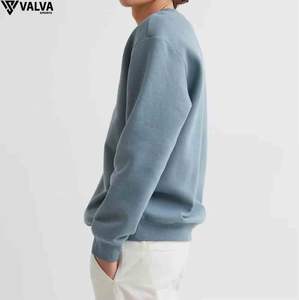 เสื้อสเวตเตอร์คอตตอนสำหรับผู้ชายเสื้อสเวตเชิ้ตคอลูกเรือแบบธรรมดาทรงพอดีตัว - Product Image 3