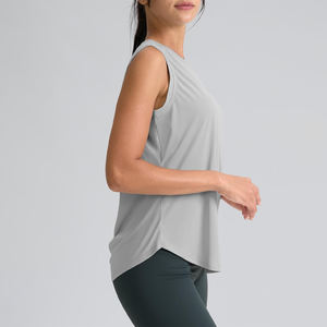 Tops de Yoga de Spandex y Poliéster para Adultos, Ropa Deportiva Elástica, Cómoda y Transpirable, Camiseta Deportiva para Entrenamiento - Product Image 2