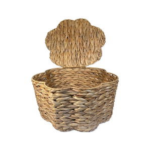 Vente en gros de jacinthe d'eau naturelle en forme de patte jouets panier de rangement panier de rangement pour animaux de compagnie fabriqué en usine du Vietnam - Product Image 3