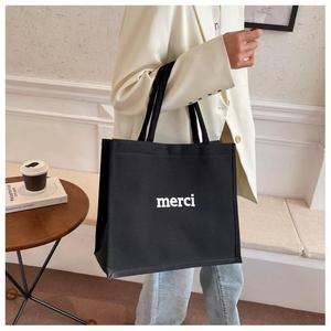 Bolso de lona pesado para mujer en colores rosa, Morado, negro, blanco y crema con tela duradera para uso diario - Product Image 6