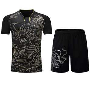 100% Polyester sur mesure Tennis uniforme séchage rapide adulte équipe Sublimation imprimé Tennis maillot hommes courts Tennis vêtements - Product Image 1