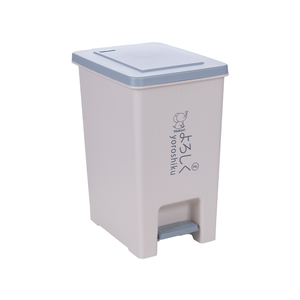 Hokori ถังขยะพลาสติกแบบเหยียบสี่เหลี่ยม15L ทำจากพลาสติก PP ถังเก็บขยะกระป๋องพลาสติกแบบใช้แป้นเหยียบ - Product Image 2