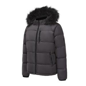 Blouson matelassé oversize zippé pour homme, qualité supérieure, en toile imperméable et respirante, avec capuche, style streetwear, chaud pour l'hiver, personnalisable - Product Image 3