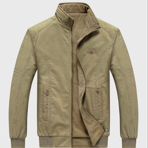Veste tissée à col montant pour hommes Qualité supérieure 100% coton Confort d'hiver supérieur Durabilité et style intemporel - Product Image 1