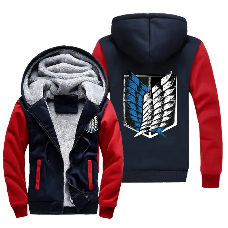 Sarıcı tam hoodie ceket soruşturma kolordu kadife fermuar kalın Hoodie polar erkek ceketler kış erkekler hoodies