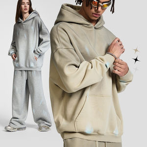 Sweat à capuche surdimensionné pour hommes, taille plus, en molleton de coton, pull lourd pour l'hiver, fournisseur de logo personnalisé au Pakistan - Product Image 4