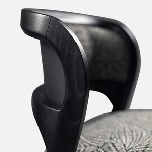 Chaise de bar en bois de teck massif avec rembourrage en tissu et mousse et matériau de haute qualité pour une utilisation intérieure et extérieure - Product Image 5