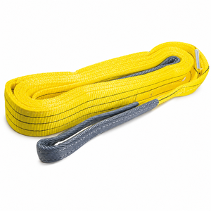 Sangle de levage plate en polyester avec boucles renforcées, 3 tonnes, sangle haute performance, service ODM d'usine expérimentée - Product Image 6